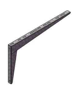 Wall bracket for 4 pipes